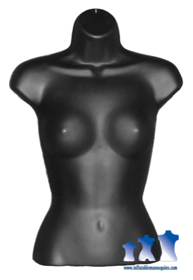 Female Torso - Hard Plastic, Black